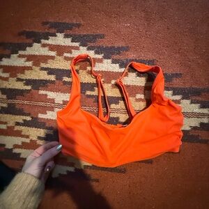 Athleta Coral Orange Swim Top 32D - NWOT